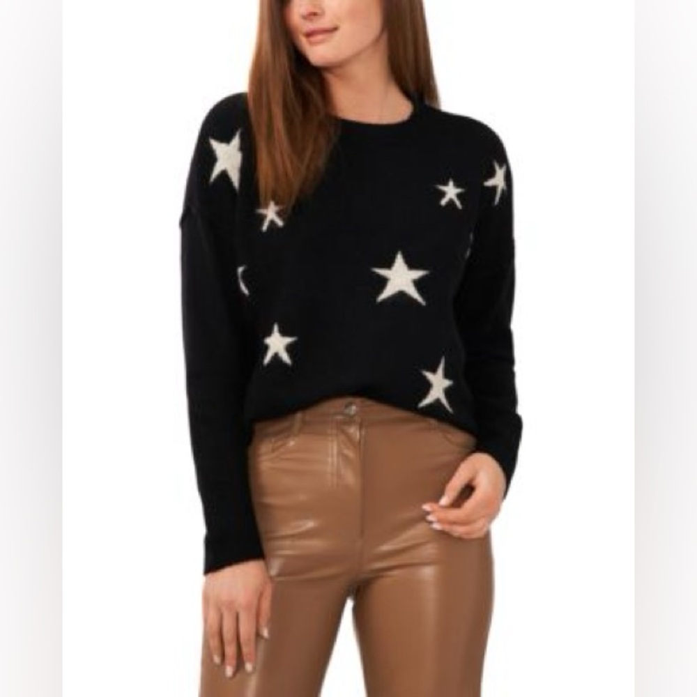 VINCE CAMUTO | Star Crewneck Sweater Sz M